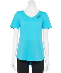 Tek Gear® Women' Tee Graphic Essential Short Sleeve -Tek Gear store 2631893 Blue Focused