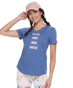 Tek Gear® Women' Tee Graphic Essential Short Sleeve -Tek Gear store 2631893 Dream Hard