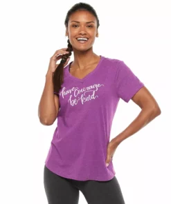 Tek Gear® Women' Tee Graphic Essential Short Sleeve -Tek Gear store 2631893 Have Courage