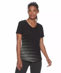 Tek Gear® Women' Tee Graphic Essential Short Sleeve -Tek Gear store 2631893 Pin Dot