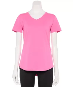 Tek Gear® Women' Tee Graphic Essential Short Sleeve -Tek Gear store 2631893 Pink Motivate