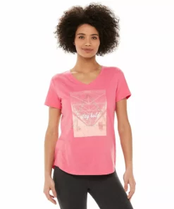 Tek Gear® Women' Tee Graphic Essential Short Sleeve -Tek Gear store 2631893 Stay Bold Pink