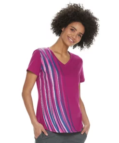 Tek Gear® Women' Tee Graphic Essential Short Sleeve -Tek Gear store 2631893 Swoops Pink