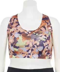 Tek Gear® Bra Plus Size Low-Impact Sport Racerback -Tek Gear store 2750546 Abstract Print