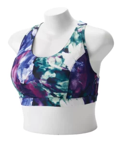 Tek Gear® Bra Plus Size Low-Impact Sport Racerback -Tek Gear store 2750546 Black Ground Floral