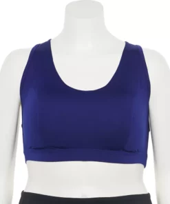 Tek Gear® Bra Plus Size Low-Impact Sport Racerback -Tek Gear store 2750546 Chandler Navy