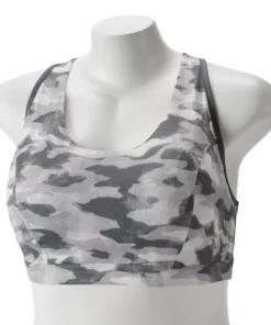 Tek Gear® Bra Plus Size Low-Impact Sport Racerback -Tek Gear store 2750546 Gray Camo