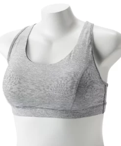 Tek Gear® Bra Plus Size Low-Impact Sport Racerback -Tek Gear store 2750546 Heather Black