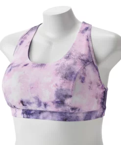 Tek Gear® Bra Plus Size Low-Impact Sport Racerback -Tek Gear store 2750546 Purple Tie Dye