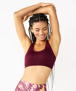 Tek Gear® Bra Low-Impact Sport Seamles 40 Tek Gear® Bra Low-Impact Sport Seamles -Tek Gear store 2976589 Night Sangria