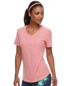 Tek Gear® Women' Tee Essential Short Sleeve -Tek Gear store 3090387 Cancun Coral