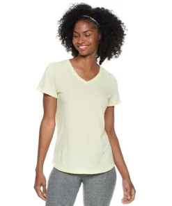 Tek Gear® Women' Tee Essential Short Sleeve -Tek Gear store 3090387 Easy Yellow