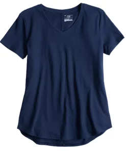 Tek Gear® Women' Tee Essential Short Sleeve -Tek Gear store 3090387 Navy
