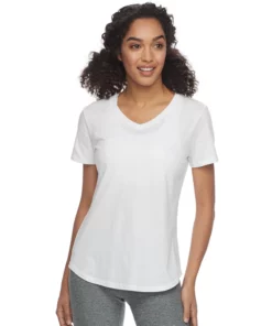 Tek Gear® Women' Tee Essential Short Sleeve -Tek Gear store 3090387 New White