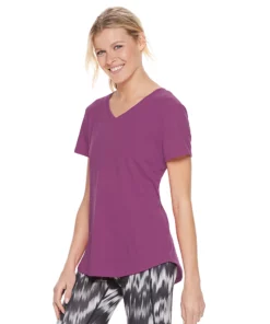 Tek Gear® Women' Tee Essential Short Sleeve -Tek Gear store 3090387 Ravishing Orchid