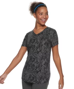 Tek Gear® Women' Tee Essential Burnout -Tek Gear store 3090912 Burnout Black