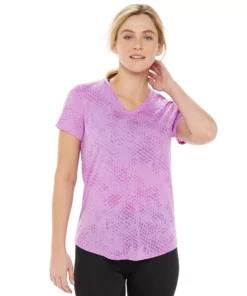 Tek Gear® Women' Tee Essential Burnout -Tek Gear store 3090912 Medium Purple