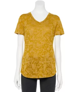 Tek Gear® Women' Tee Essential Burnout -Tek Gear store 3090912 Olive Burnout