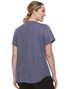 Tek Gear® Tee Plus Size Essential V-Neck Short Sleeve -Tek Gear store 3112953 ALT