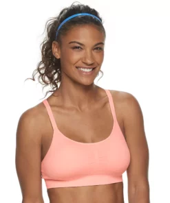 Tek Gear® Bra Low-Impact Sport Seamles -Tek Gear store 3280289 Delightful Peach