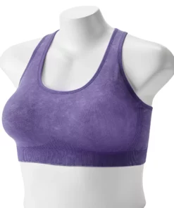 Tek Gear® Bra Plus Size Low-Impact Sport Seamles 33 Tek Gear® Bra Plus Size Low-Impact Sport Seamles -Tek Gear store 3548821 Plum Valley Acid Wash