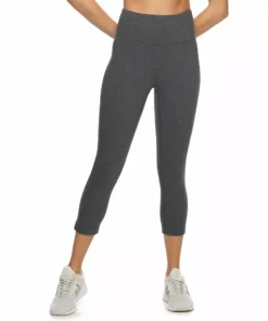 Tek Gear® Women' Legging Essential High-Waisted Capri -Tek Gear store 3977494 Slate Heather