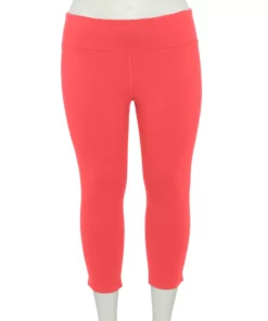 Tek Gear® Legging Plus Size Essential High-Waisted Capri -Tek Gear store 4215123 Fanatic Pink