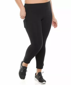 Tek Gear® Legging 7/8 Plus Size Pocket High-Waisted -Tek Gear store 4219703 Black