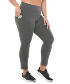 Tek Gear® Legging 7/8 Plus Size Pocket High-Waisted -Tek Gear store 4219703 Ink Heather