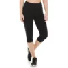 Tek Gear® Women' Legging Essential Skimmer High-Waisted Capri 1 Tek Gear® Women' Legging Essential Skimmer High-Waisted Capri -Tek Gear store 4265412 Black