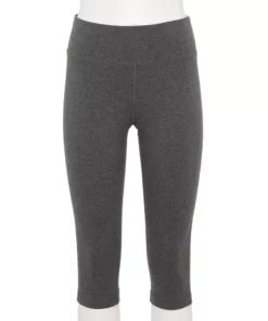 Tek Gear® Women' Legging Essential Skimmer High-Waisted Capri -Tek Gear store 4265412 Dark Gray