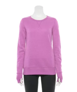 Tek Gear® Women' Sweatshirt Fleece Ultrasoft Crewneck -Tek Gear store 4302798 Lavender Maypop