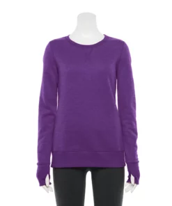 Tek Gear® Women' Sweatshirt Fleece Ultrasoft Crewneck -Tek Gear store 4302798 Orchid Gazebo
