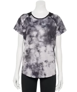 Tek Gear® Women' Tee Performance Baselayer -Tek Gear store 4348005 Light Gray Tie Dye