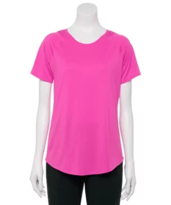 Tek Gear® Women' Tee Performance Baselayer -Tek Gear store 4348005 Pink Trillion