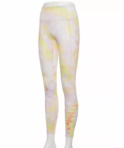 Tek Gear® Women' Legging Pocket High-Waisted -Tek Gear store 4490797 Light Yellow Tie Dye