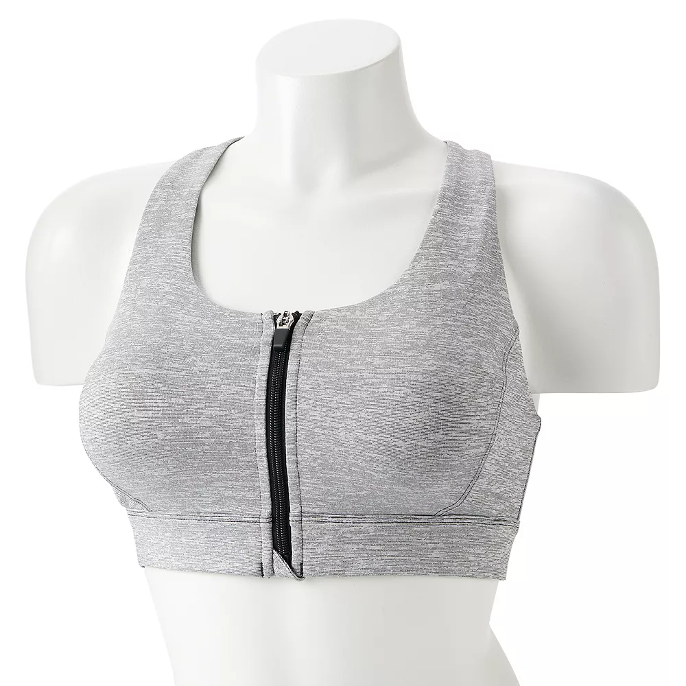 Tek Gear® Bra Sport Zip-Front Medium-Impact 8 Tek Gear® Bra Sport Zip-Front Medium-Impact - Image 6