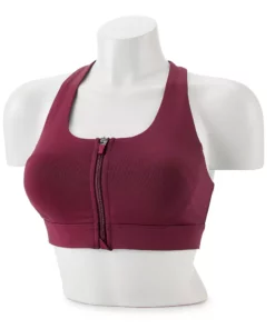 Tek Gear® Bra Sport Zip-Front Medium-Impact 52 Tek Gear® Bra Sport Zip-Front Medium-Impact -Tek Gear store 4657353 Night Sangria
