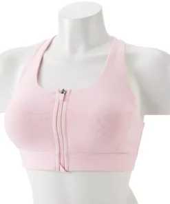Tek Gear® Bra Sport Zip-Front Medium-Impact 44 Tek Gear® Bra Sport Zip-Front Medium-Impact -Tek Gear store 4657353 Pink Layer