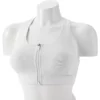 Tek Gear® Bra Sport Zip-Front Medium-Impact -Tek Gear store 4657353 White
