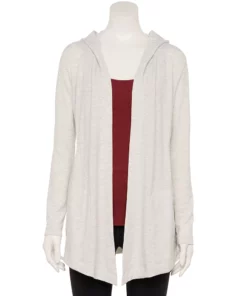 Women' Wrap Tek Gear® Terry Hooded French -Tek Gear store 4997889 Light Shade Heather