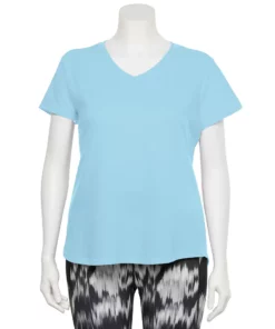 Tek Gear® Tee Plus Size V-Neck Core -Tek Gear store 4998289 Baron Rver