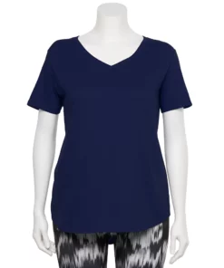 Tek Gear® Tee Plus Size V-Neck Core