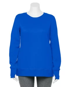 Tek Gear® Sweatshirt Fleece Plus Size Ultrasoft Crewneck -Tek Gear store 5000133 Delay Bay