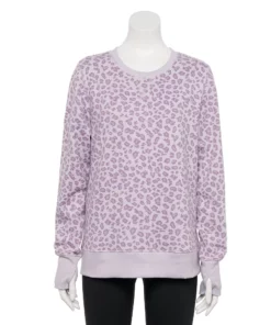 Tek Gear® Women' Sweatshirt Fleece Ultrasoft 23 Tek Gear® Women' Sweatshirt Fleece Ultrasoft -Tek Gear store 5011252 Lavender Leopard 1