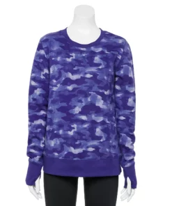 Tek Gear® Women' Sweatshirt Fleece Ultrasoft 21 Tek Gear® Women' Sweatshirt Fleece Ultrasoft -Tek Gear store 5011252 Navy Camo 1