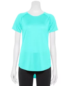 Tek Gear® Women' Tee Crewneck Performance Core -Tek Gear store 5015168 Aqua Crystal