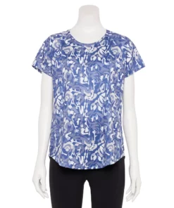 Tek Gear® Women' Tee Crewneck Performance Core -Tek Gear store 5015168 Blue Shapes