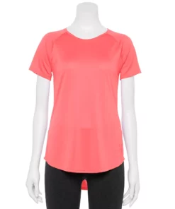 Tek Gear® Women' Tee Crewneck Performance Core -Tek Gear store 5015168 Wild Flamingo