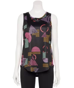 Tek Gear® Women' Tank Crewneck Core 56 Tek Gear® Women' Tank Crewneck Core -Tek Gear store 5019963 Black Multi Print